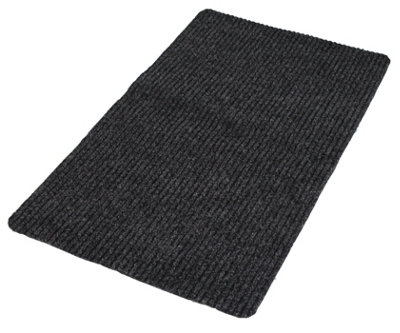 Primeur Flooring Grey Plain Scraper Mat, 80Cm X 50Cm