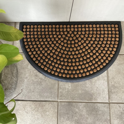 Primeur Neutral Half Moon Door Mat, 45Cm X 75Cm