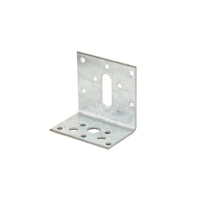 Expamet Zinc Effect Galvanised Steel Light Duty Angle Bracket (H)60Mm (W)40Mm (L)60Mm