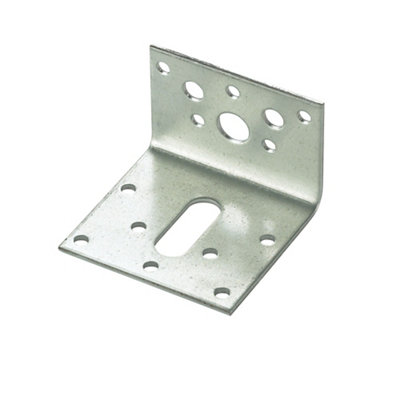 Expamet Zinc Effect Galvanised Steel Light Duty Angle Bracket (H)60Mm (W)40Mm (L)60Mm, Pack Of 20