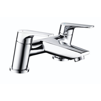 Bristan Vector Chrome Effect Deck-Mounted Manual Bath Filler Tap