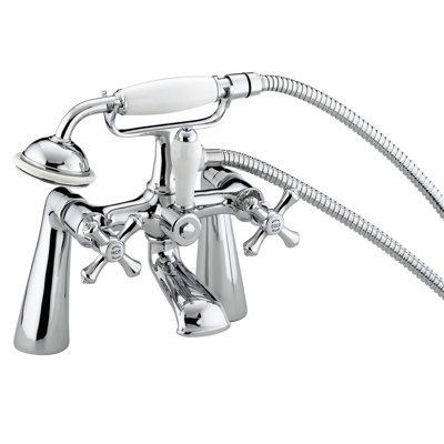 Bristan Corinth Chrome Effect Deck-Mounted (2Th) Shower Mixer Tap