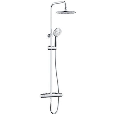 Bristan Buzz Chrome Effect Rear Fed Thermostatic Mixer Shower With 2 Heads & 1.5M Hose Length