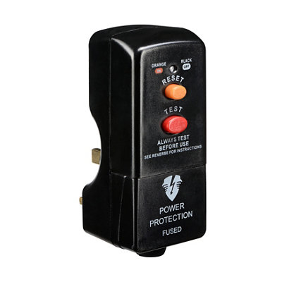 Masterplug 13A Rcd Adaptor Plug, Wired