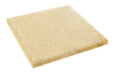 Bradstone Textured Buff Reconstituted Stone Paving Slab, 0.2M² (L)450Mm (W)450Mm