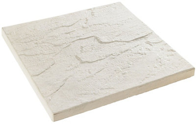 Bradstone Derbyshire Grey Reconstituted Stone Paving Slab, 0.2M² (L)450Mm (W)450Mm