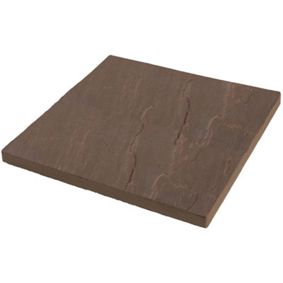 Bradstone Burnt Umber Sandstone Paving Slab, 15.75M² (L)900Mm (W)600Mm Pack Of 28