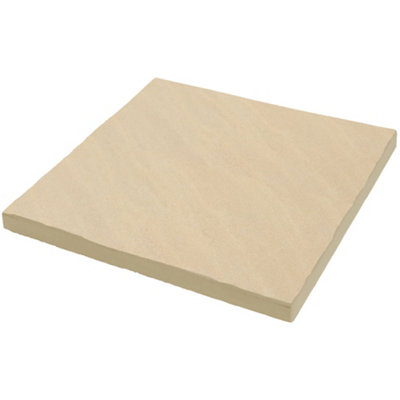 Bradstone Fossil Buff Sandstone Paving Slab, 8.15M² (L)300Mm (W)300Mm Pack Of 85