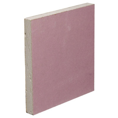 Gyproc Fireline Square Edge 12.5Mm Plasterboard, (L)2.4M (W)1.2M