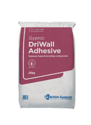 Gyproc Driwall Plasterboard Adhesive 25Kg Bag
