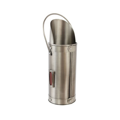 Slemcka Traditional Antique Pewter Effect Steel Storage Bucket (H)200Mm (D)70Mm