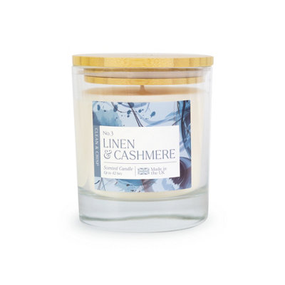 Wax Lyrical Linen & Cashmere Medium Jar Candle