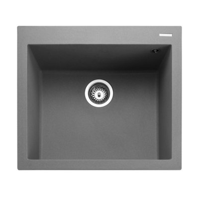 Rangemaster Oridian Concrete Granite Composite 1 Bowl Kitchen Sink 500Mm X 570Mm
