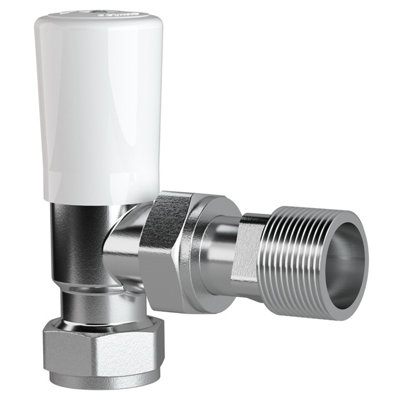 Drayton Angled Lockshield Valve (Dia)15Mm
