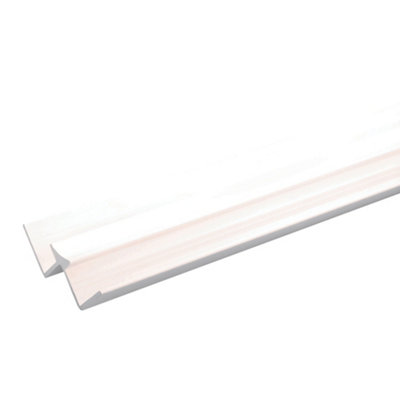 Stylepanel Straight Panel Internal Corner Joint (L)2450Mm (W)11Mm (T)30Mm - Gloss White