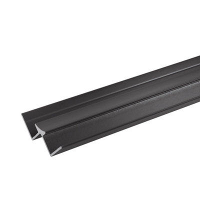 Stylepanel Straight Panel Internal Corner Joint (L)2450Mm (W)11Mm (T)30Mm - Matt Black