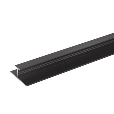 Stylepanel Straight Panel Straight Joint (L)2450Mm (W)11Mm (T)30Mm - Matt Black