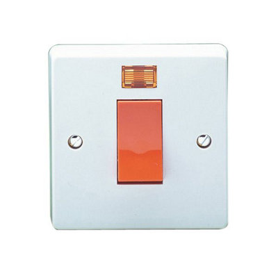 Crabtree White 45A Cooker Switch