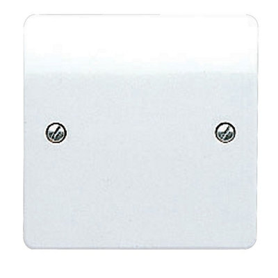 Mk White 1 Gang Single Blanking Plate