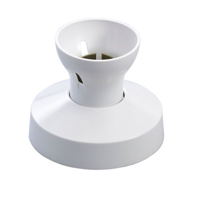 Mk White Bayonet Cap (B22) Straight Lampholder 1174Rpwhi