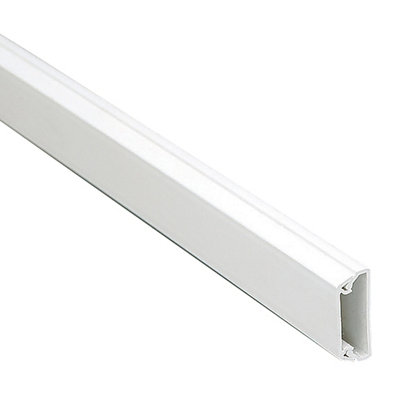 Mk White Square Mini Trunking (H) 16Mm X (W) 25Mm