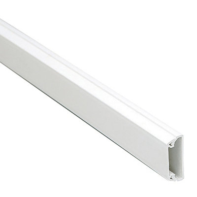 Mk White Square Mini Trunking (D)25Mm 2M
