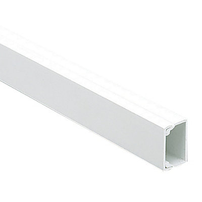 Mk White Square Mini Trunking (D)16Mm 3M