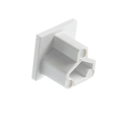 Mk White Abs Plastic 16Mm X 16Mm Trunking End Cap