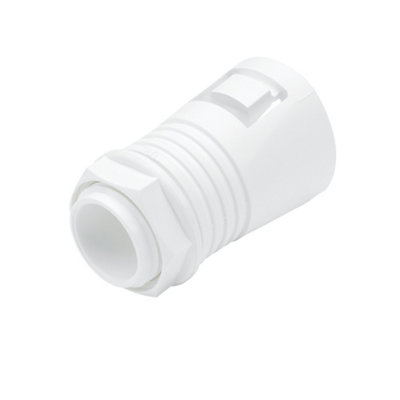 Mk White Flexible 20Mm Conduit Adaptor