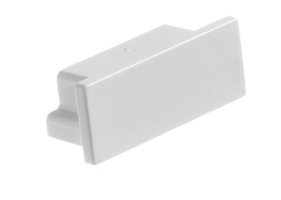 Mk White Abs Plastic 40Mm X 16Mm Trunking End Cap