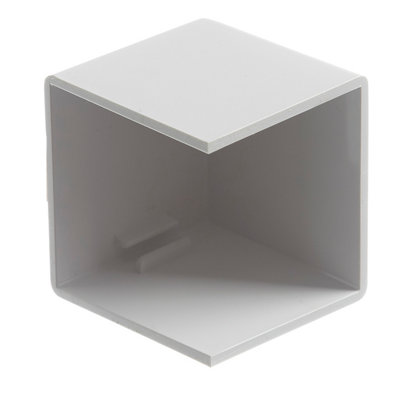 Mk White Abs Plastic Trunking End Cap