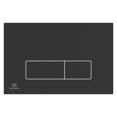 Ideal Standard Oleas P2 Pneumatic Matt Silk Black Dual Flushing Plate (H)154Mm (W)234Mm