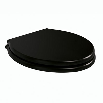 Ideal Standard Waverley Black D-Shaped Standard Close Toilet Seat
