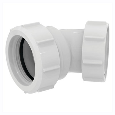 Ideal Standard Ultraflat E232967 White Compression Non-Adjustable Conversion Bend (Dia)65Mm