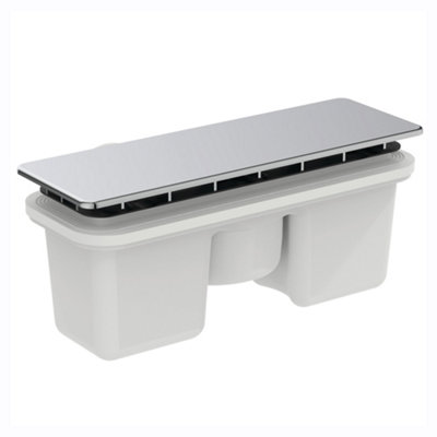 Ideal Standard Ultraflat Rectangular Chrome Effect Shower Waste (L)142Mm (W)220Mm