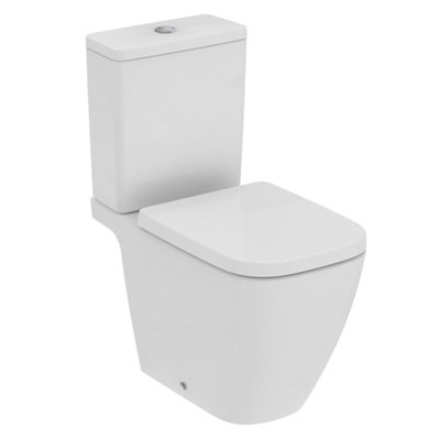 Ideal Standard I.life B White Rimless Round Close-Coupled Toilet Set With Soft Close Seat