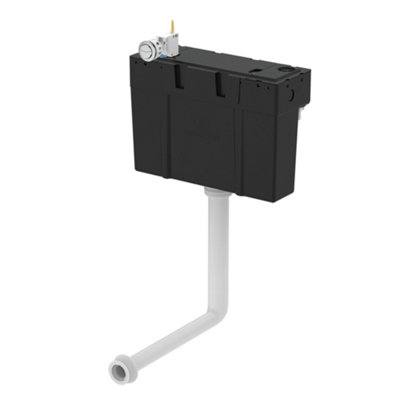 Ideal Standard Conceala Black Concealed Bottom Inlet Water-Saving Cistern (H)27.5Cm (W)15Cm (D)15Cm