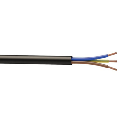 Time Black 3-Core Pond Cable 0.75Mm² X 25M