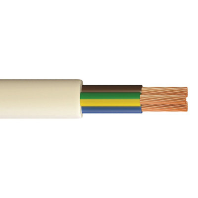 Time White 3-Core Flexible Cable 1.5Mm² X 25M