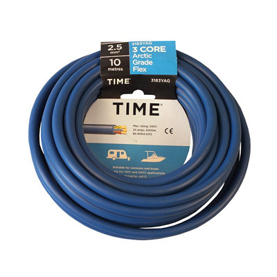 Time Blue 3-Core Arctic Cable 2.5Mm² X 10M