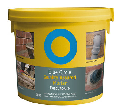 Blue Circle Quality Assured Mortar, 5Kg Tub - Ready Mixed