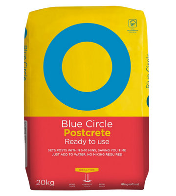 Blue Circle Postcrete, 20Kg Bag - Ready Mixed