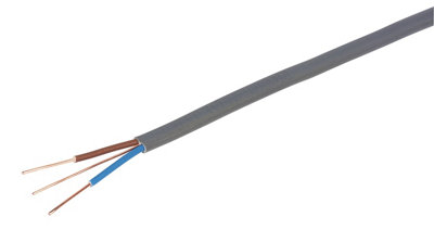 Prysmian Grey Twin & Earth Cable 1.5Mm² X 25M