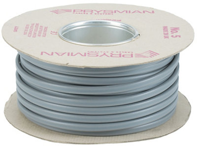 Prysmian Grey Twin & Earth Cable 2.5Mm² X 50M