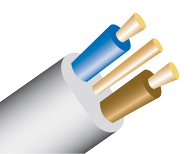 Prysmian Grey Twin & Earth Cable 1Mm² X 100M