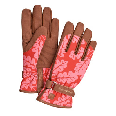 Burgon & Ball Love The Glove Polyester Red Gardening Gloves Medium, Pair