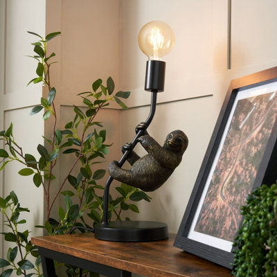 Inlight Orthosie Sloth Bronze Effect Table Light