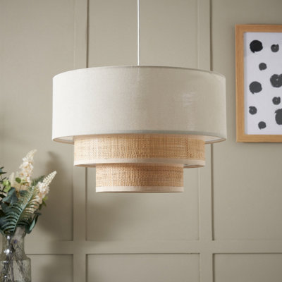 Inlight Lano Natural Rattan Round Lamp Shade (D)40Cm
