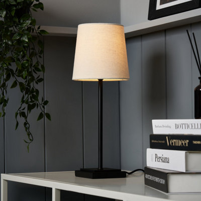 Inlight Almir Matt Black Table Lamp