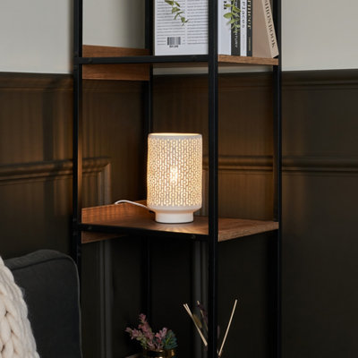 Inlight Puelo Vessel Round Matt Ivory Ceramic Table Lamp